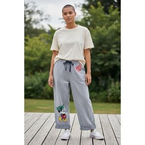 Disney Parks Resort Ladies Lounge Pants - Nerd Mickey Mouse Cotton XL NWOT